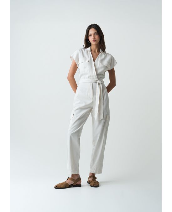 Enterizo con escote en V