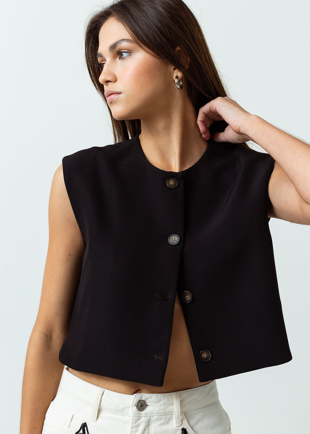 Chaleco con botones