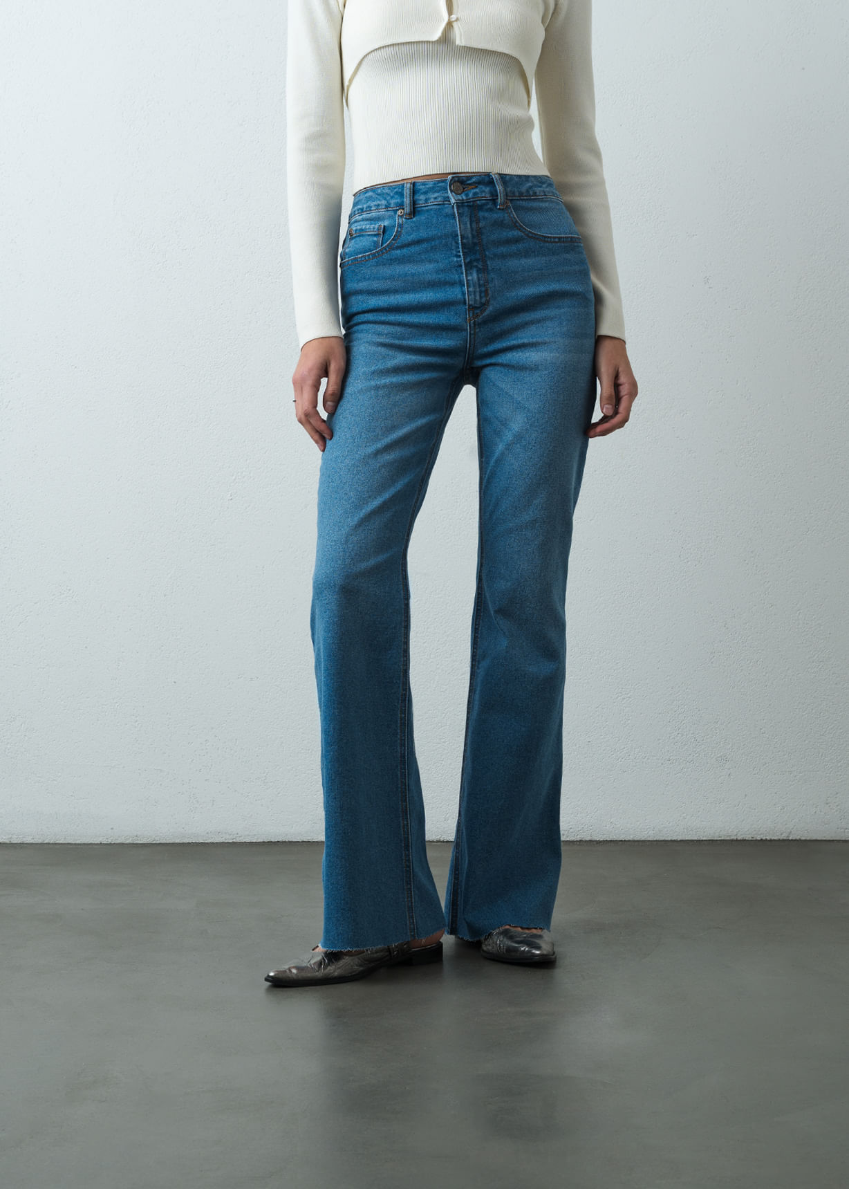 Jean Flare tiro alto
