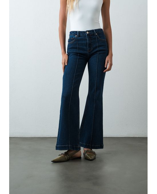 Jean Flare tiro medio