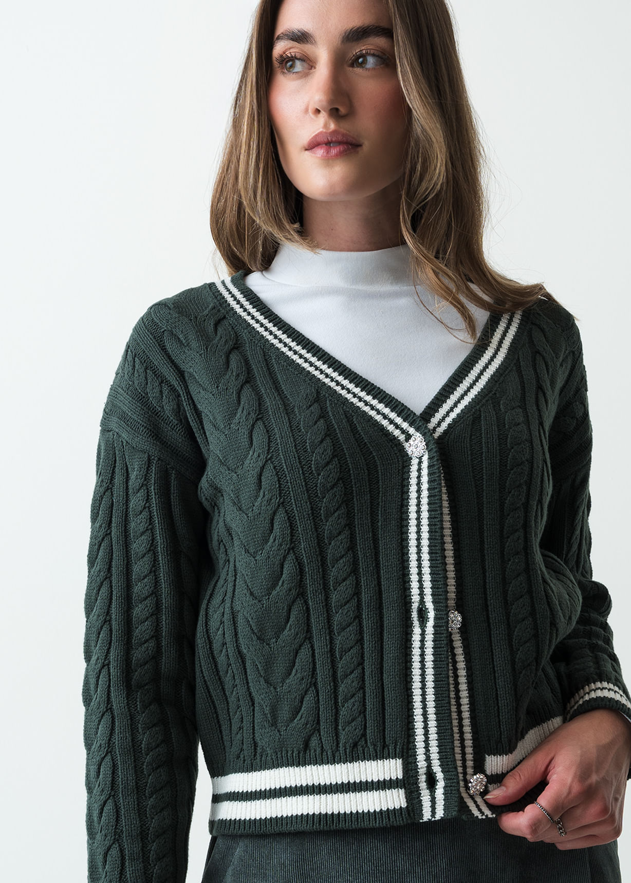 Buzo en tejido trenzado