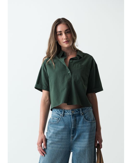 Camisa manga corta de botones