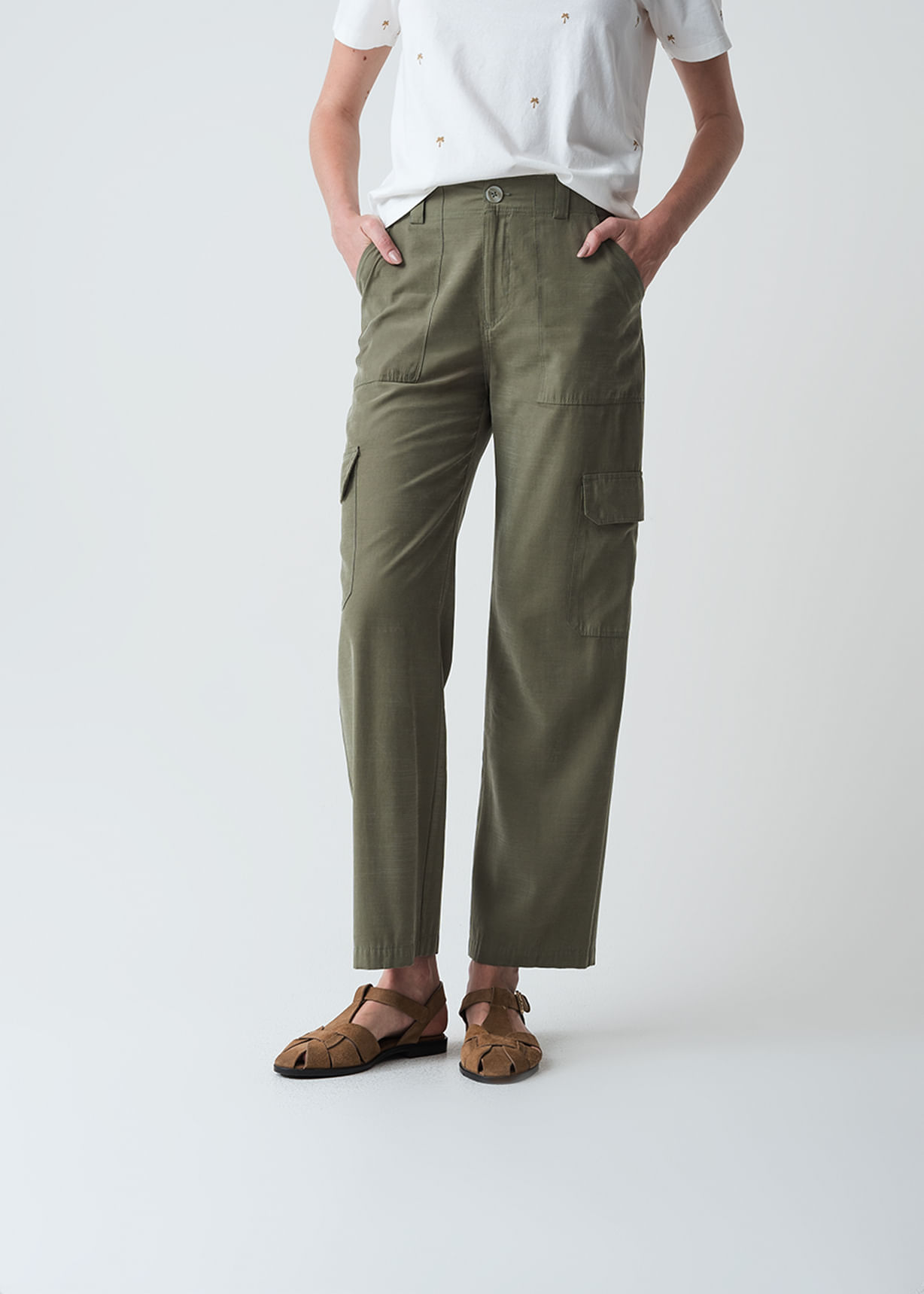 Pantalón Straight tiro alto