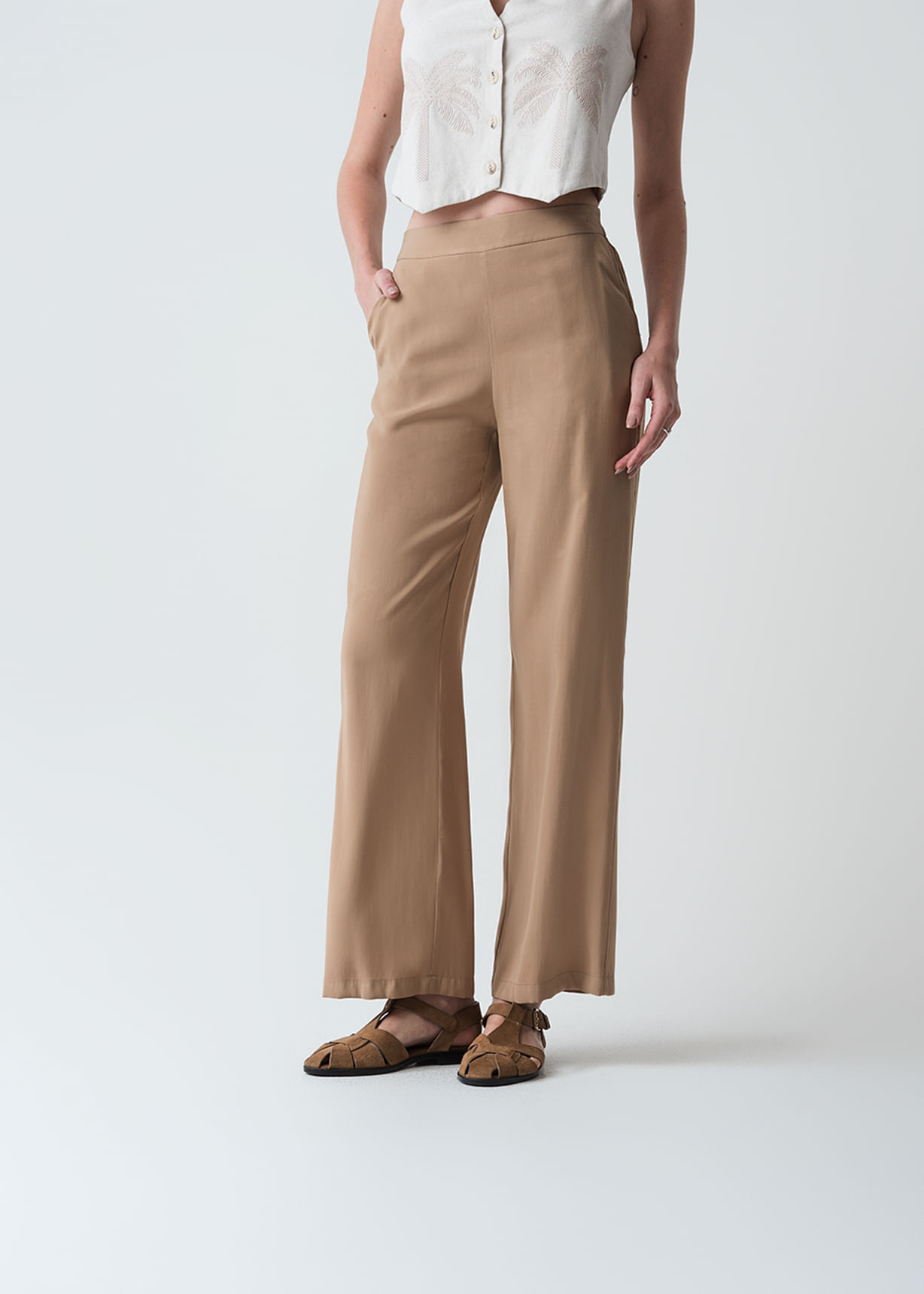 Pantalón Wide Leg tiro alto