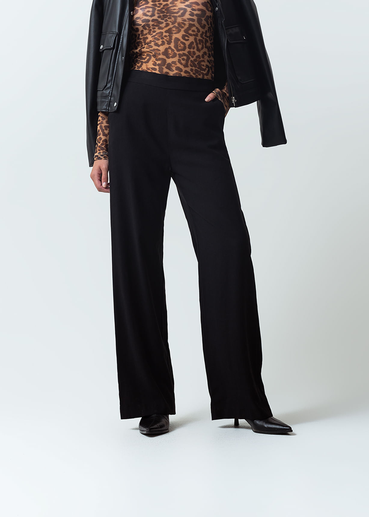 Pantalón Wide Leg tiro alto