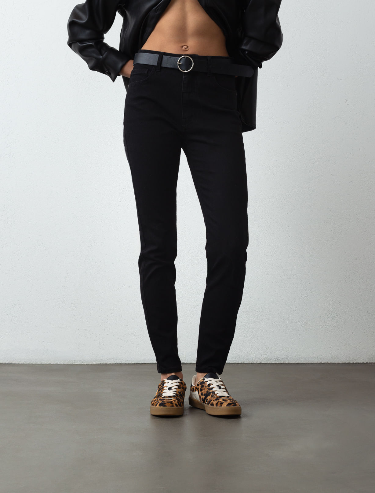 Jean Skinny tiro alto