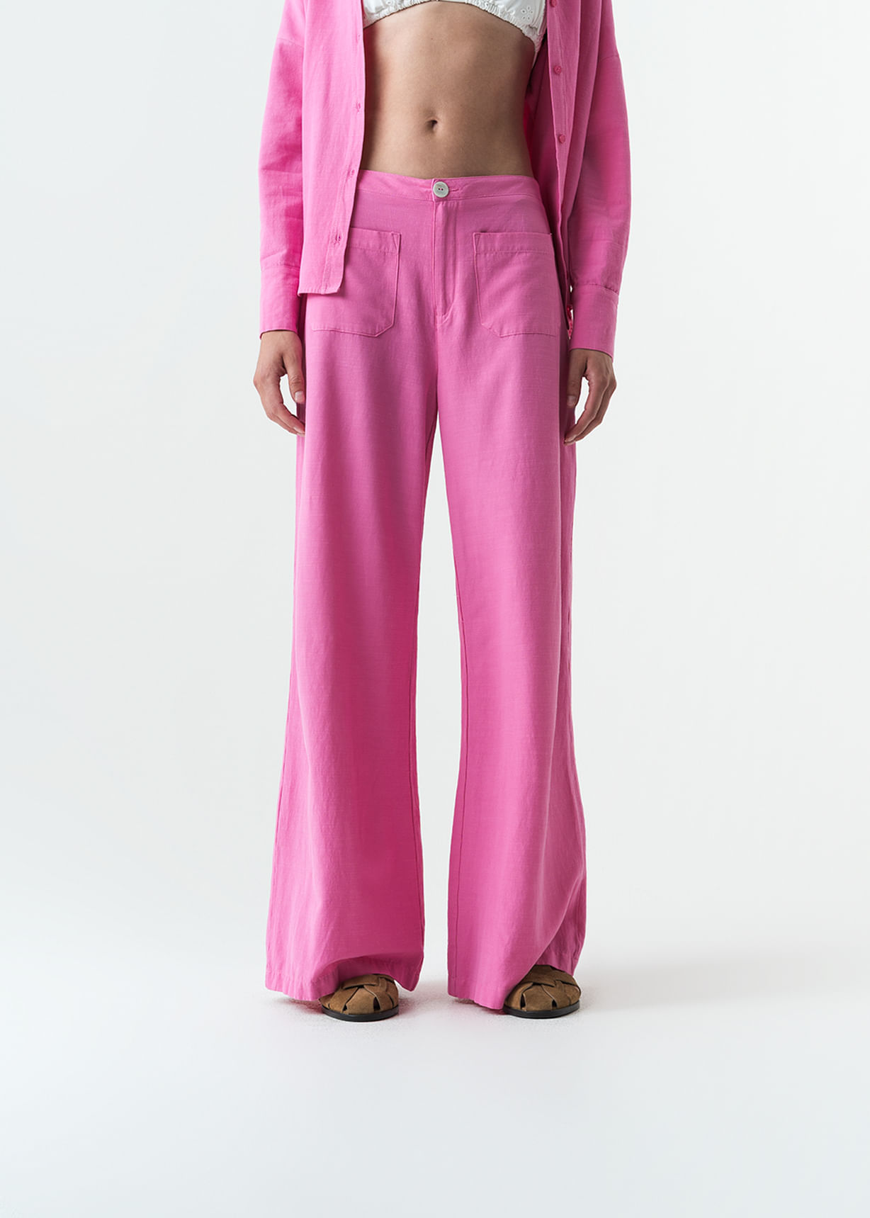 Pantalón Palazzo tiro medio