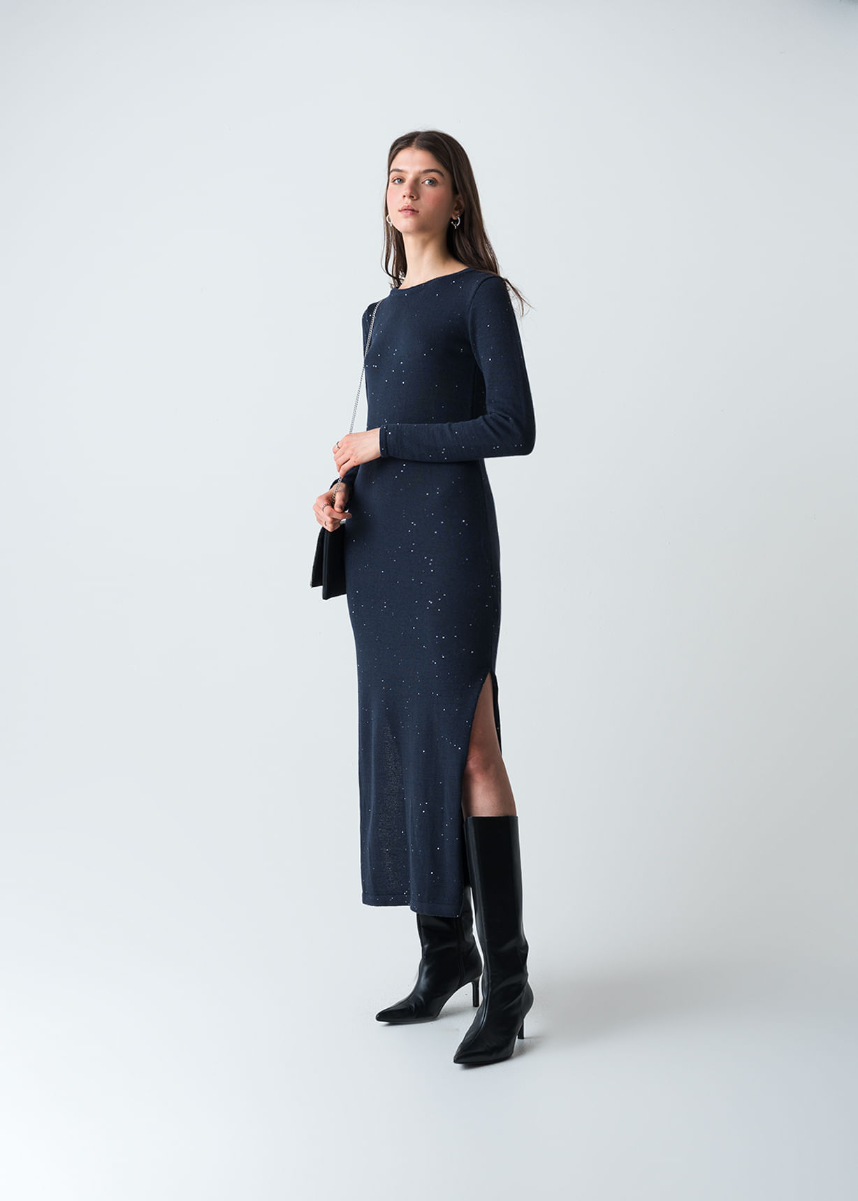 Vestido de manga larga