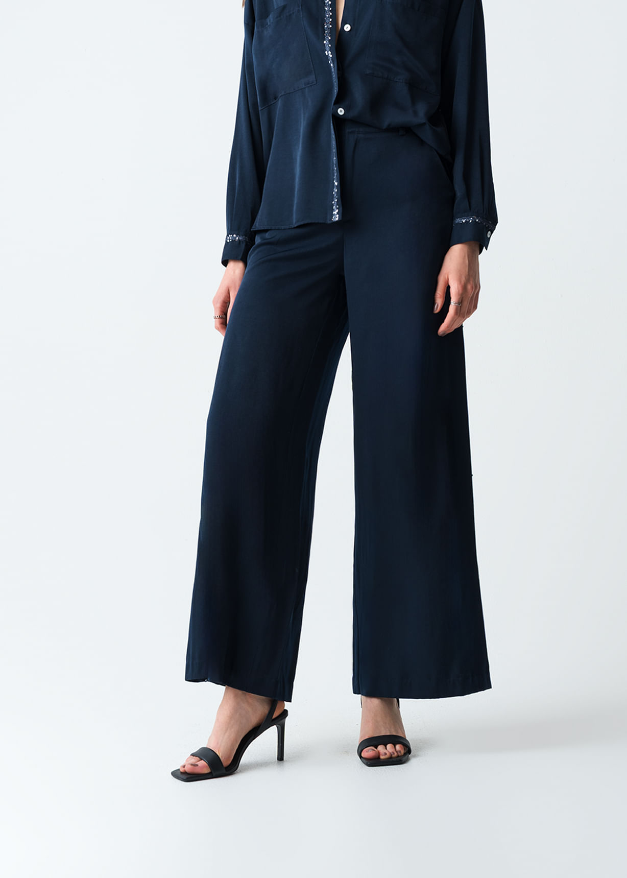 Pantalón Palazzo con lentejuelas