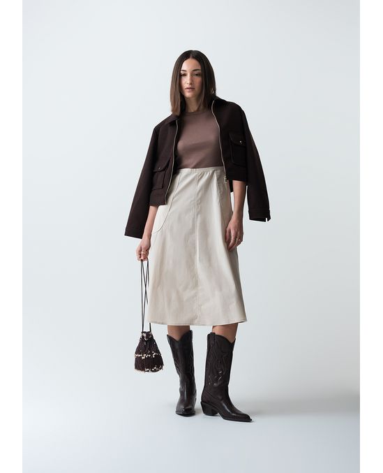 Vestido midi manga sisa