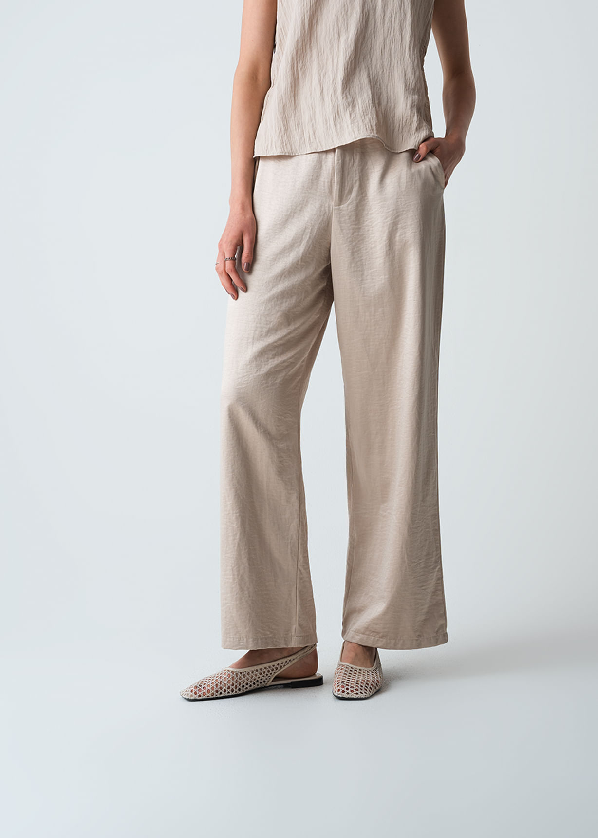 Pantalón Straight con bolsillos