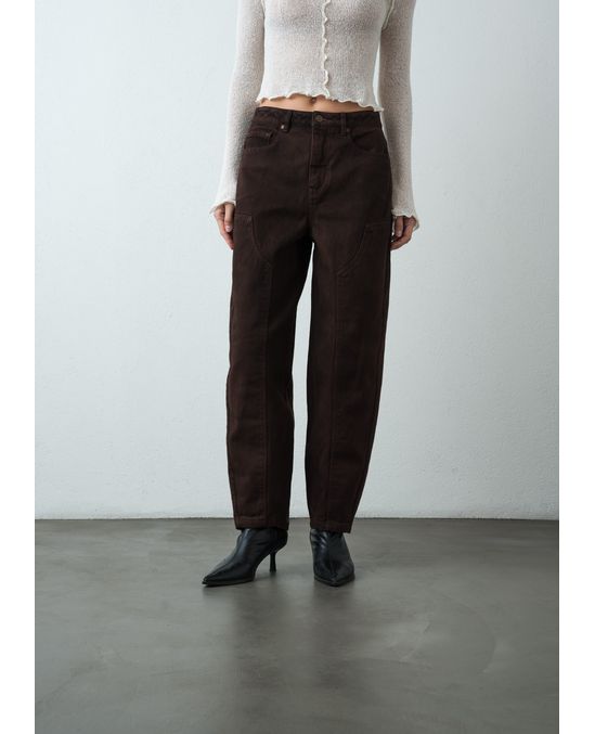 Jean Barrel con cortes