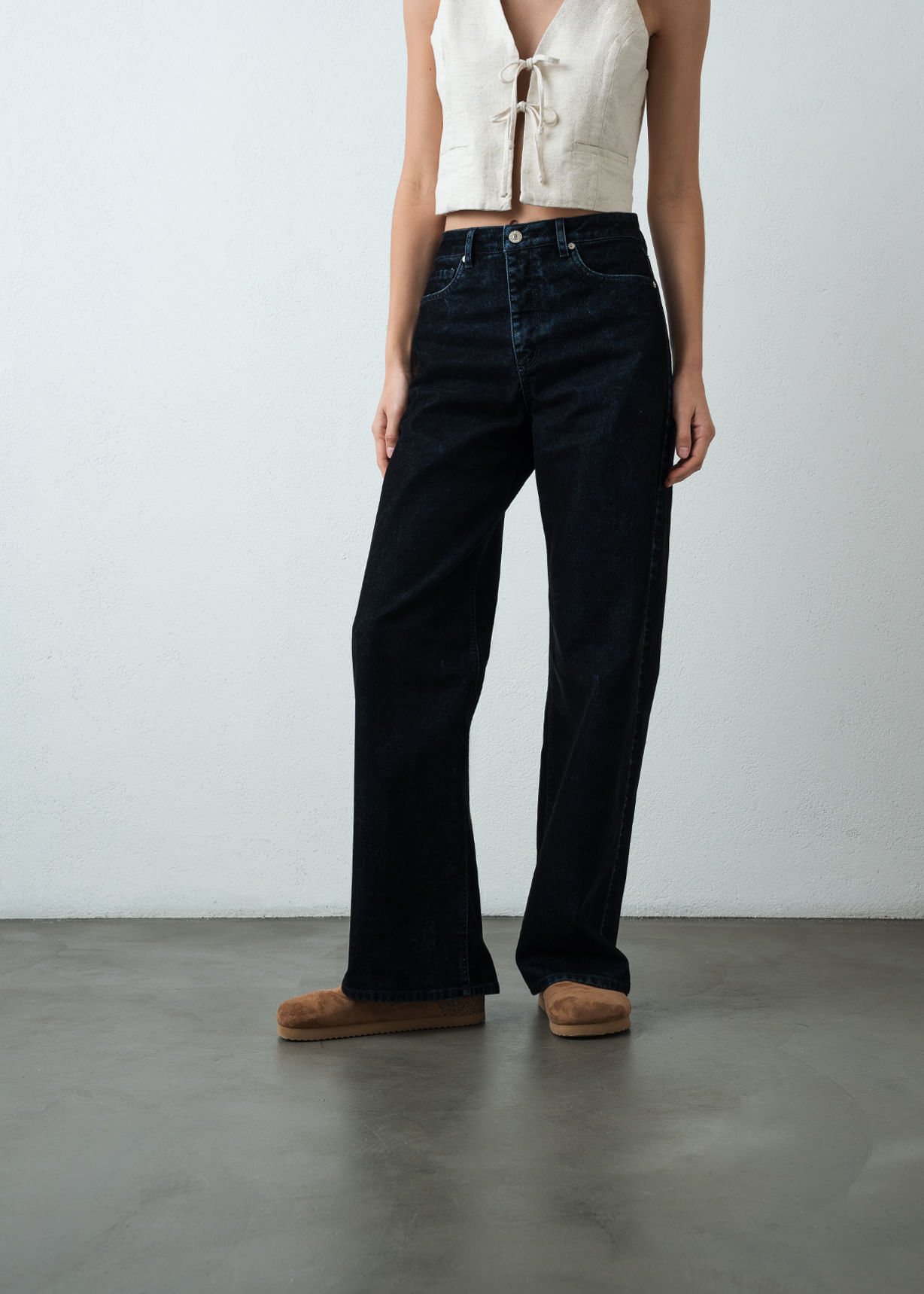 Jean Wide Leg oscuro