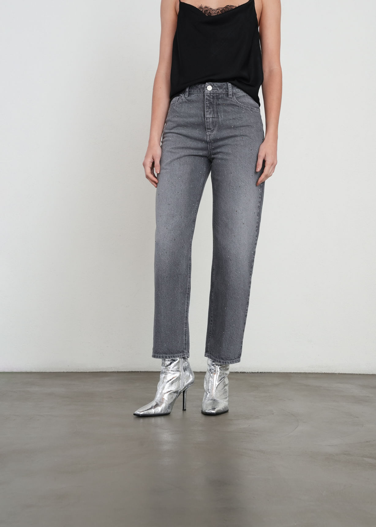 Jean Straight con brillos