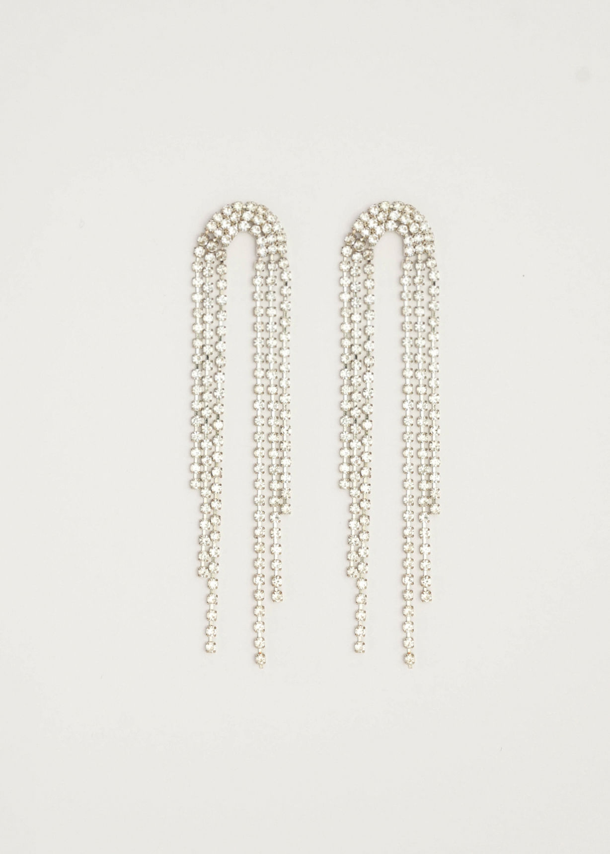 Aretas largas con brillo