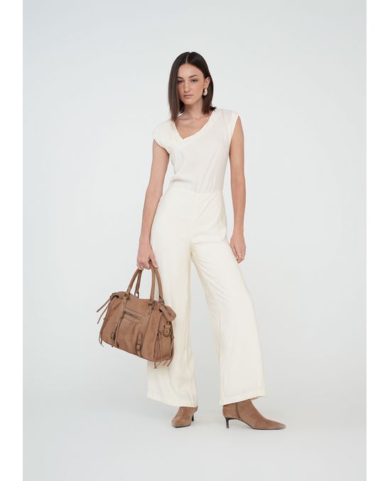 Enterizo largo con hombro cruzado