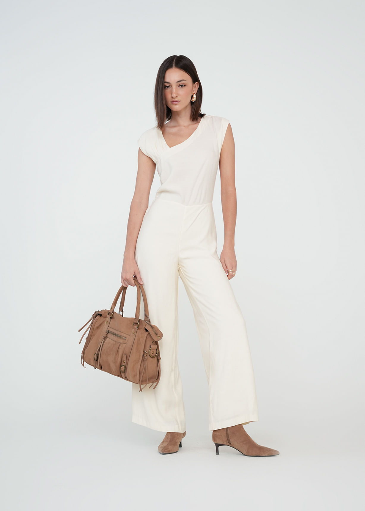 Enterizo largo con hombro cruzado