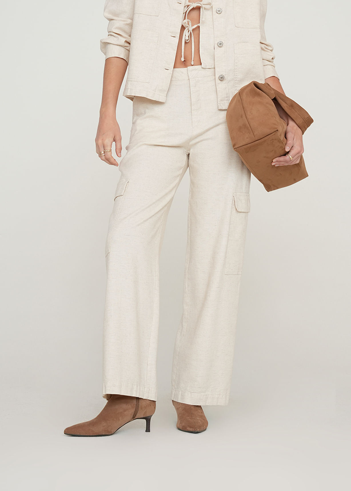 Pantalón Wide Leg tipo cargo