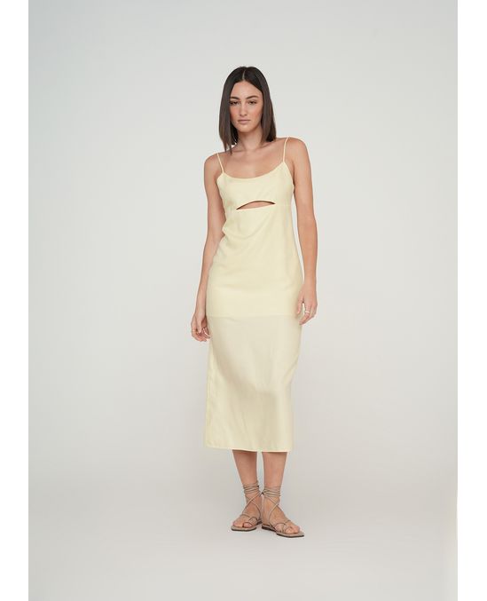 Vestido midi con escote