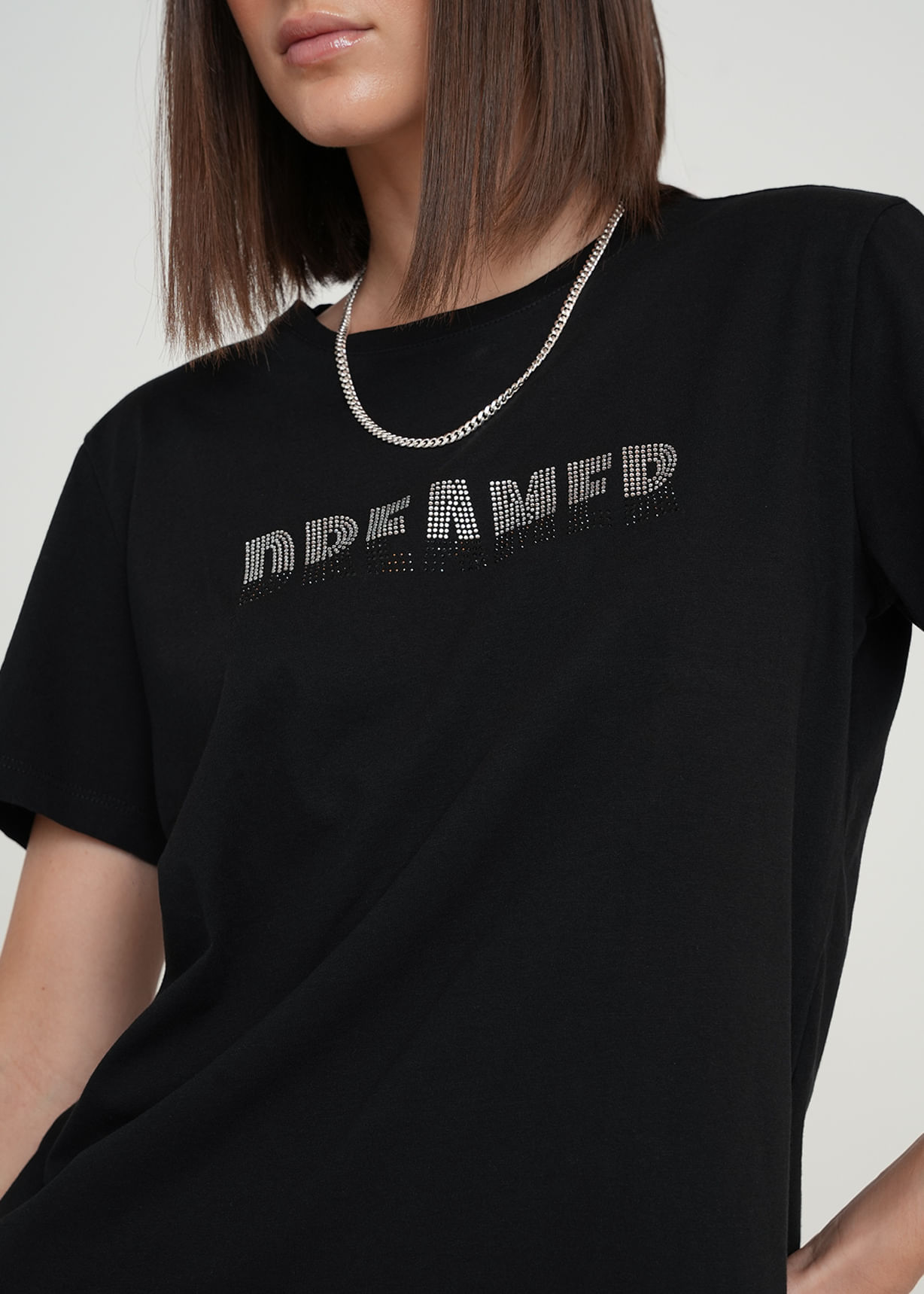 Camiseta con texto desvanecido