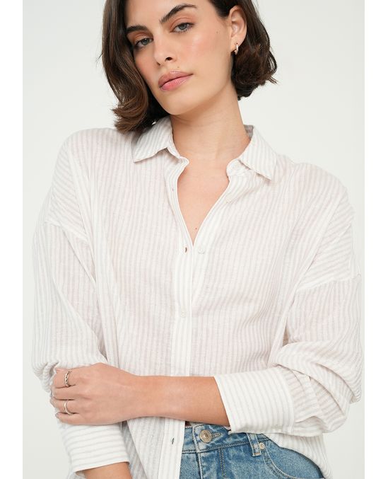 Camisa manga larga a rayas