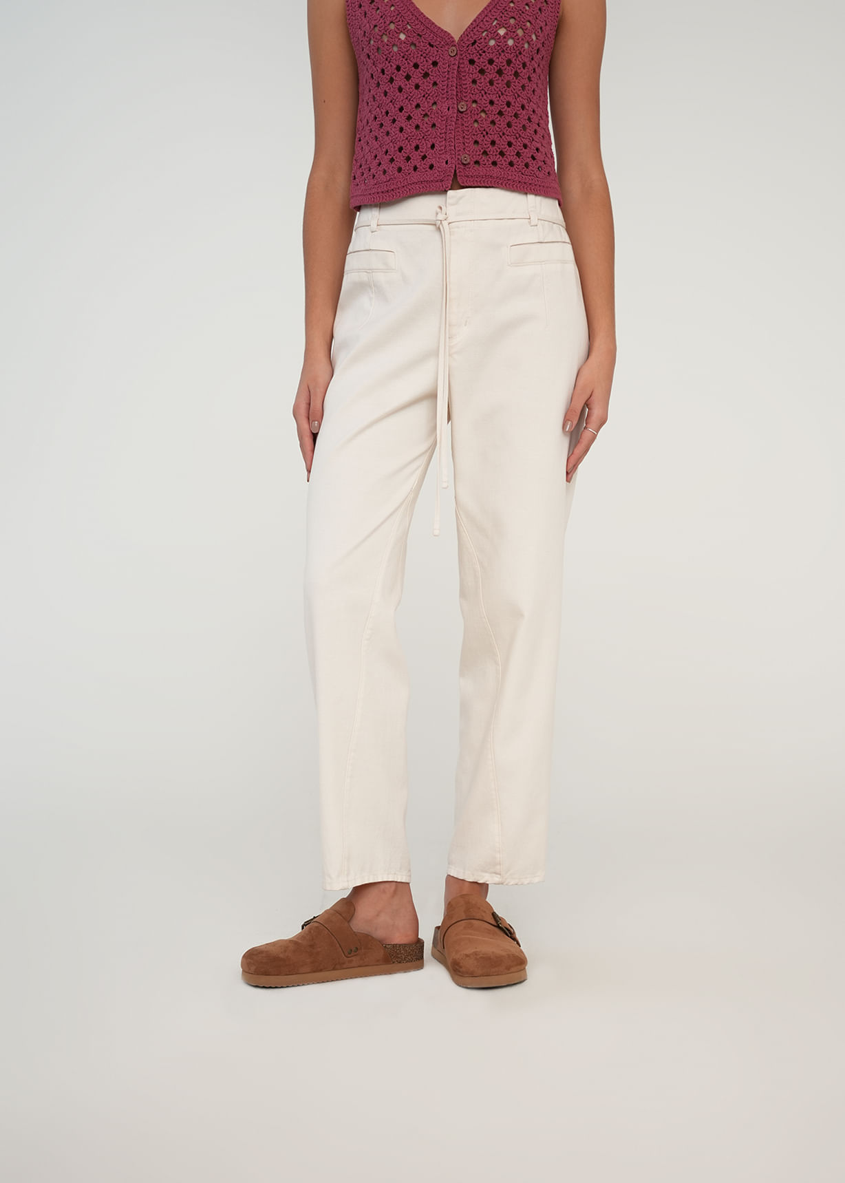 Pantalón Baggy con cordón en cintura