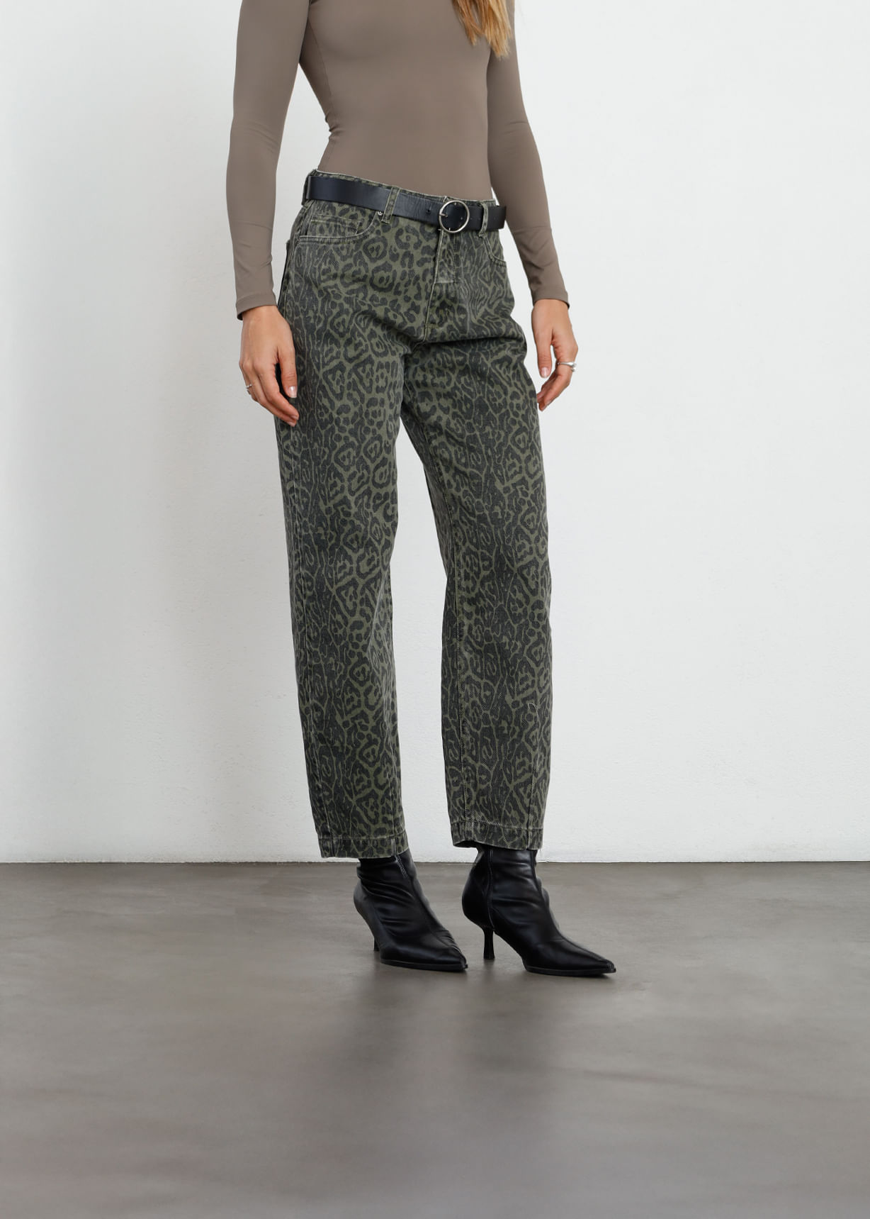 Jean Baggy en animal print