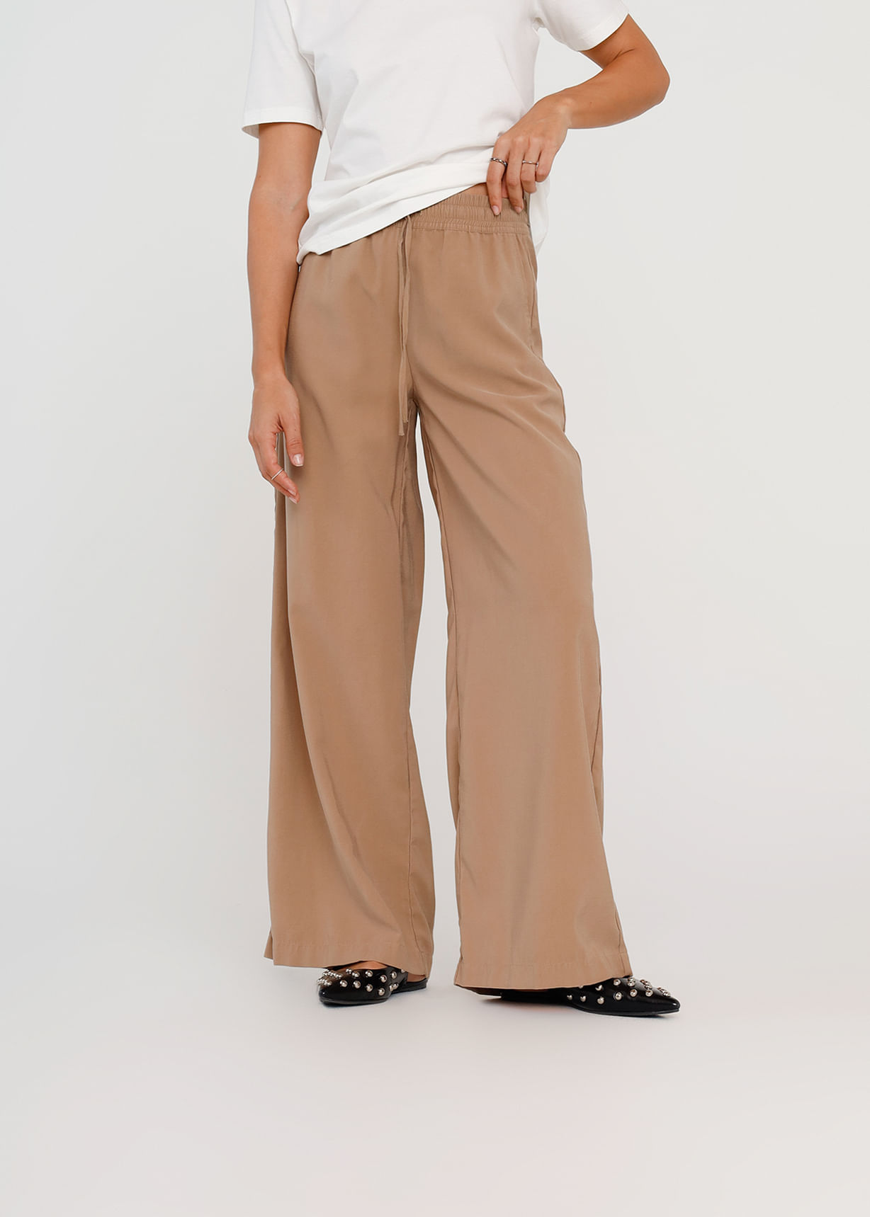 Pantalón Palazzo con cordón