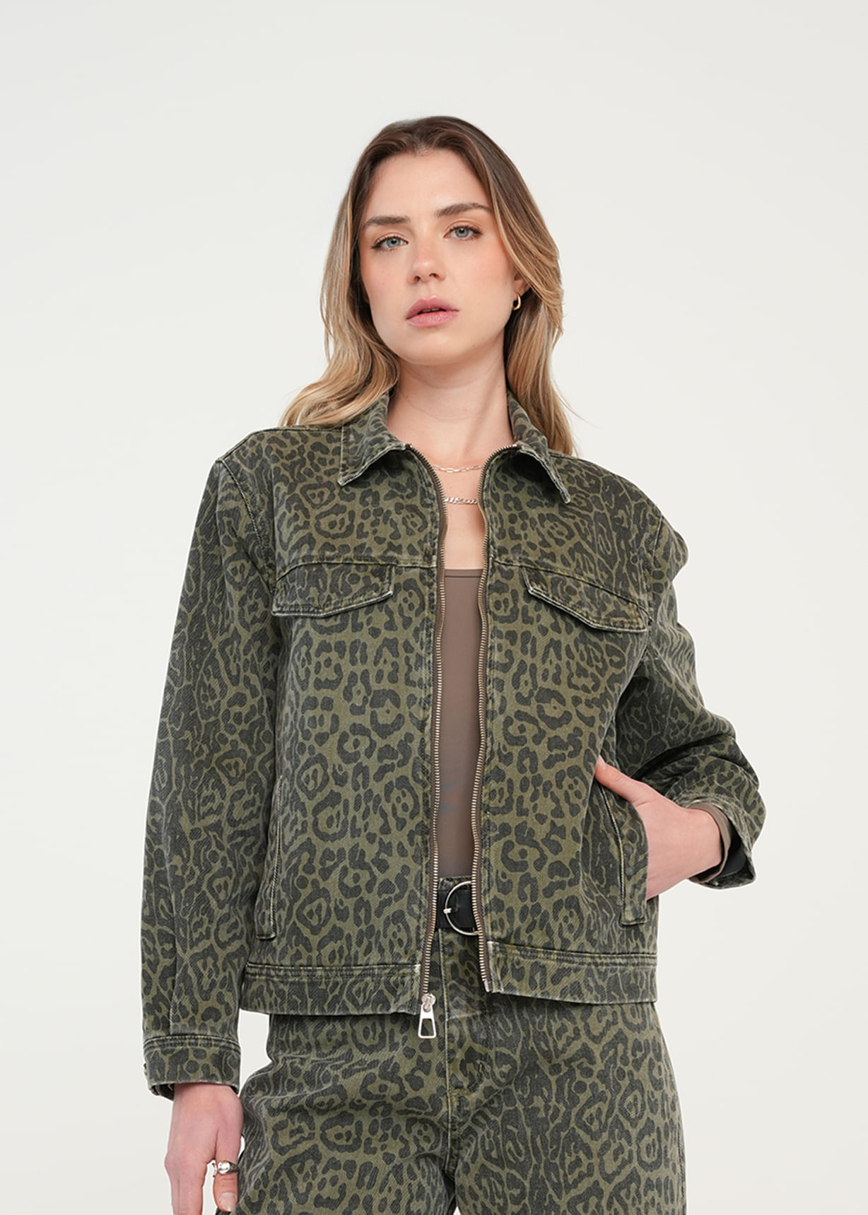 Chaqueta de animal print