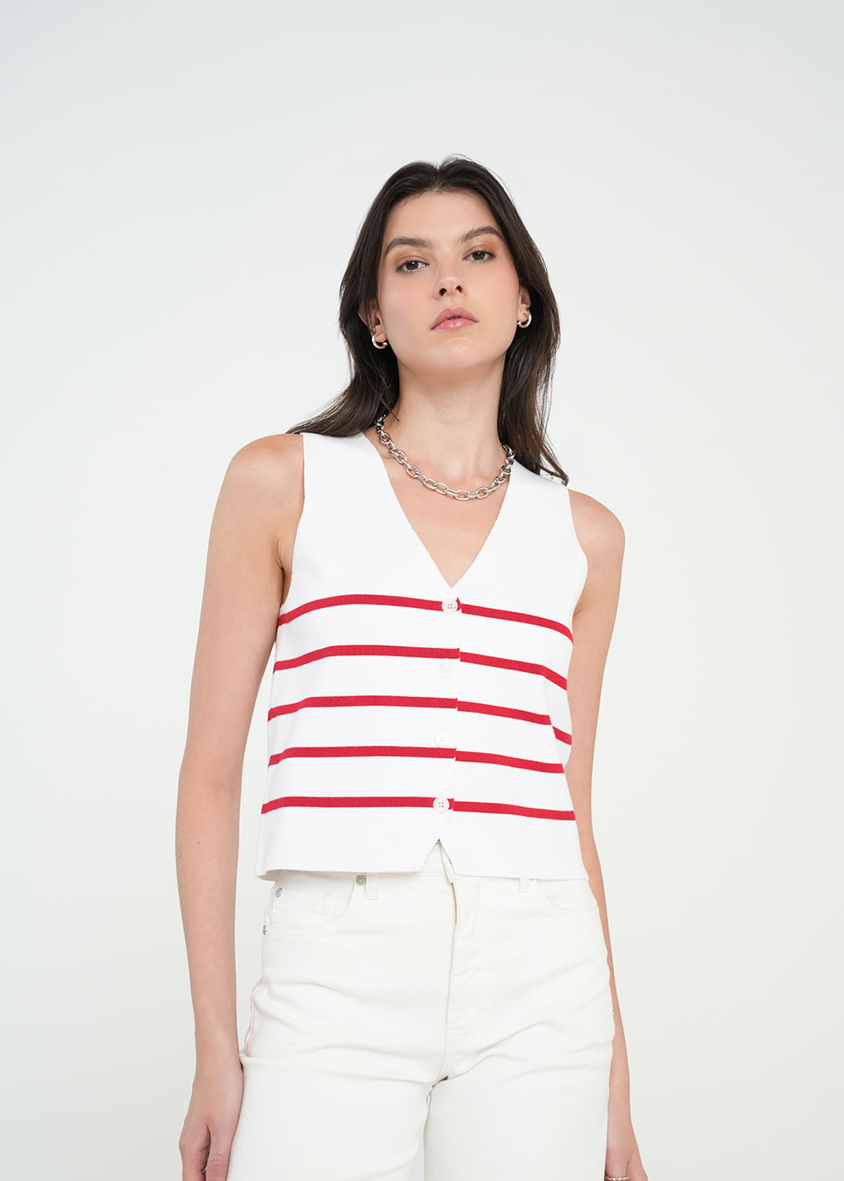 Camiseta tejida manga sisa