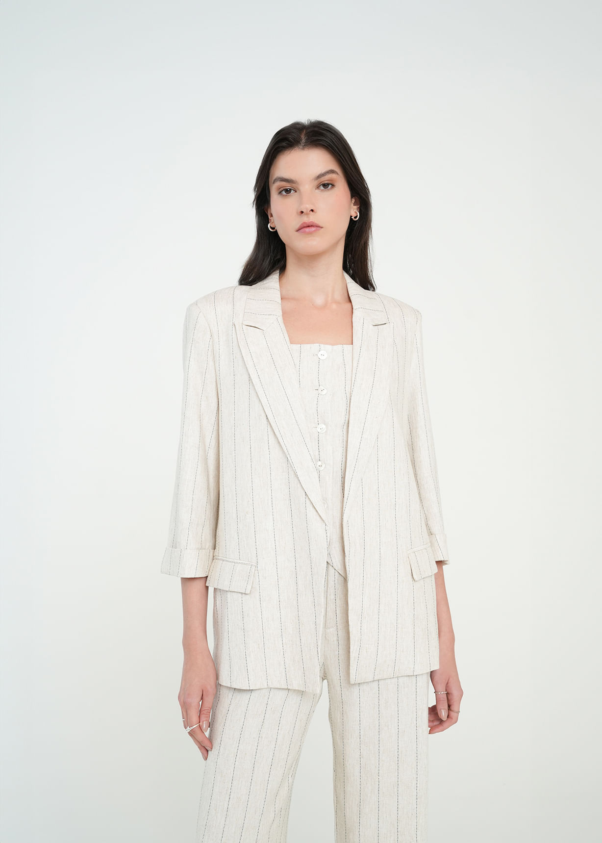 Blazer clásico a rayas