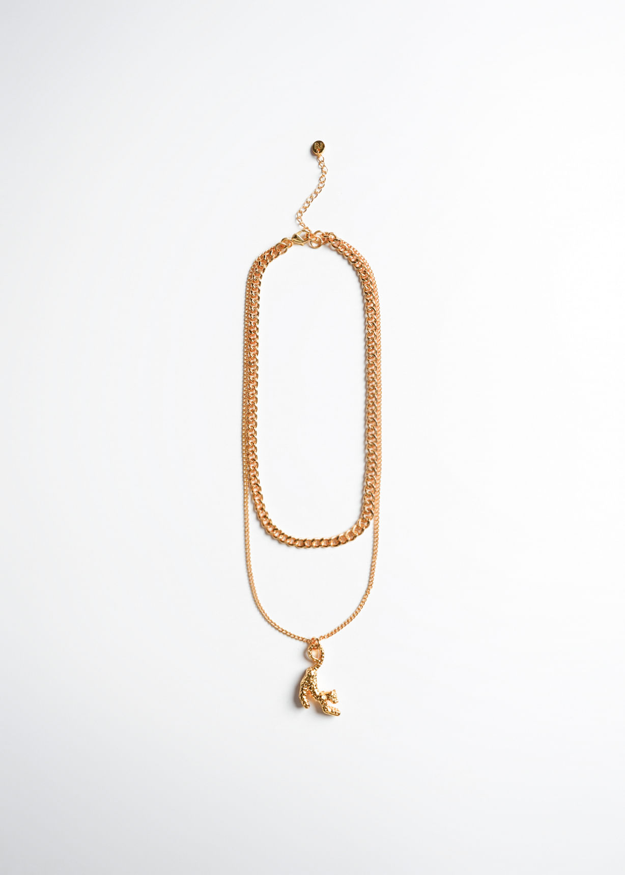 Collar doble con leopardo