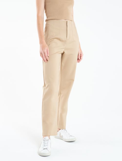 PANTALÓN FLUIDO TOBILLERO - Khaki