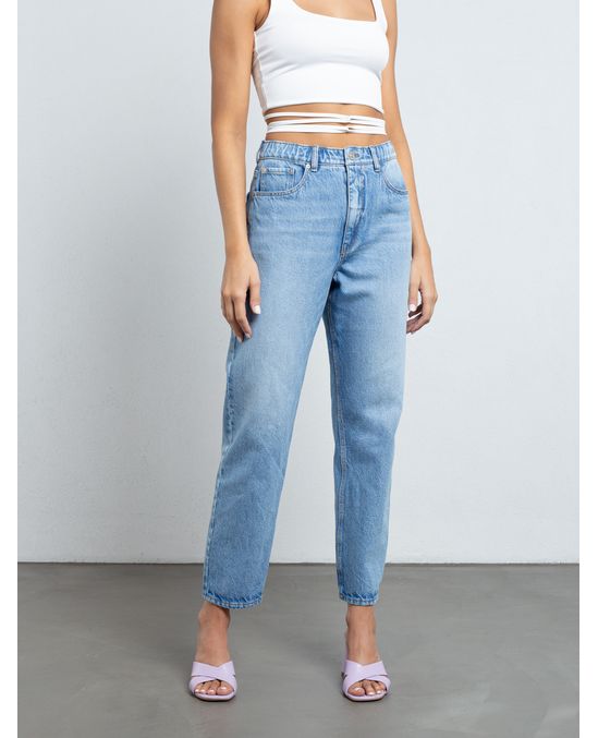 Jean Baggy fit con recogido en pretina